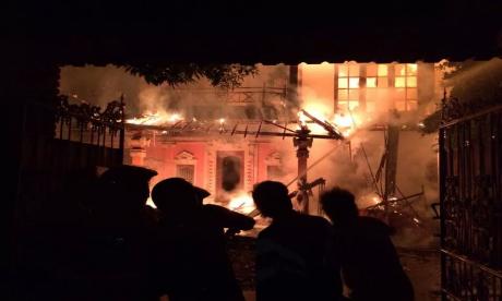 Kebakaran di jalan Gatsu IV sebelah utara hotel Niki Denpasar