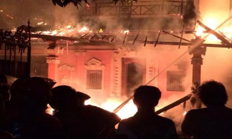Kebakaran di jalan Gatsu IV sebelah utara hotel Niki Denpasar