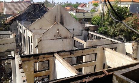 Kebakaran di jalan plawa denpasar