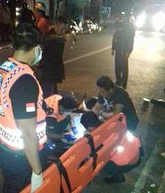 Kecelakaan Lalu Lintas di Jalan Danau Tamblingan
