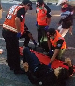 Kecelakaan Lalu Lintas di Jalan Cokroaminoto