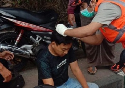 Kecelakaan Lalu Lintas di Jalan Bay Pass Ida Bagus Mantra