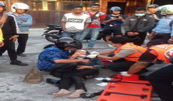 Kecelakaan Lalu Lintas di Jalan Gatot Subroto Simpang Noja