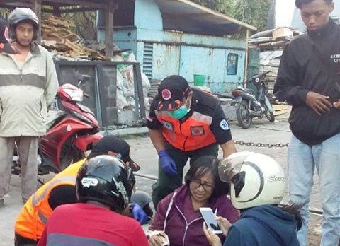 Kecelakaan Lalu Lintas di Jalan Gatot Subroto Barat