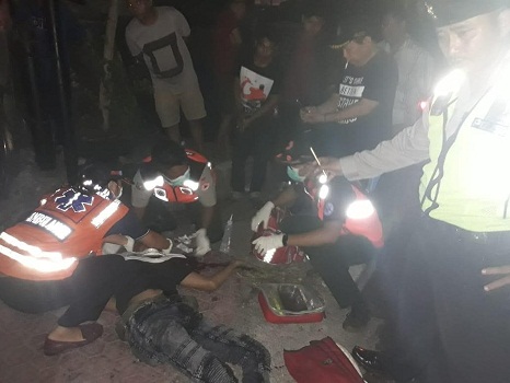 Kecelakaan Lalu Lintas di Jalan Gatot Subroto