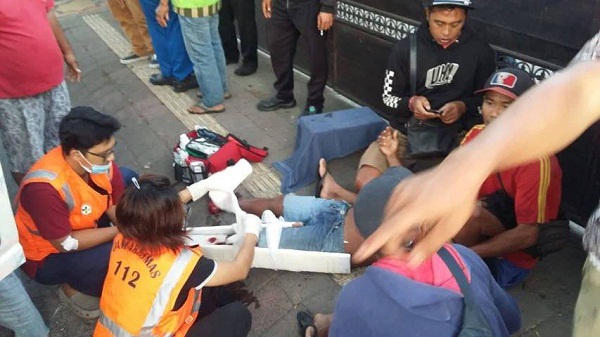 Kecelakaan Lalu Lintas di Jalan Bay Pass Ngurah Rai Simpang Pesanggaran