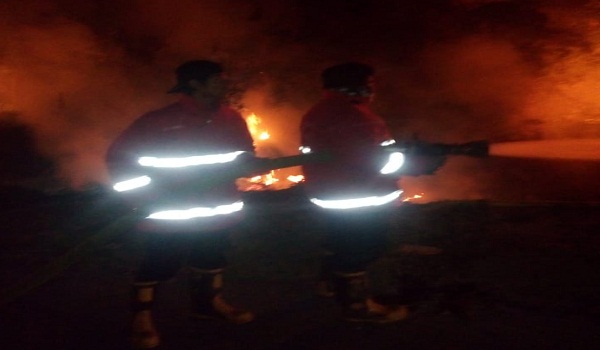 Kebakaran di Jalan Tukad Badung