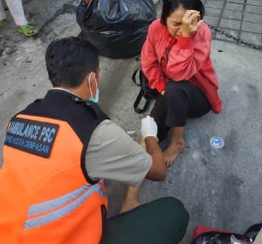 Kecelakaan Lalu Lintas di Jalan Gatot Subroto Simpang Buluh Indah