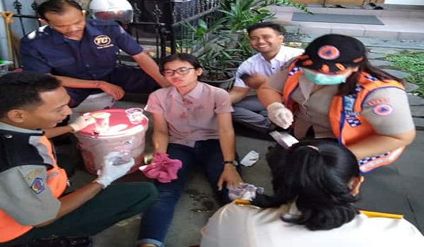 Kecelakaan Lalu Lintas di Jalan Cok Agung Tresna