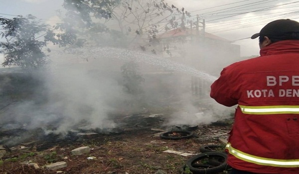 Kebakaran di Jalan Mahendradatta
