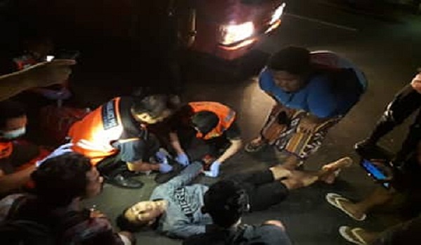 Kecelakaan Lalu Lintas di Jalan Cok Agung Tresna