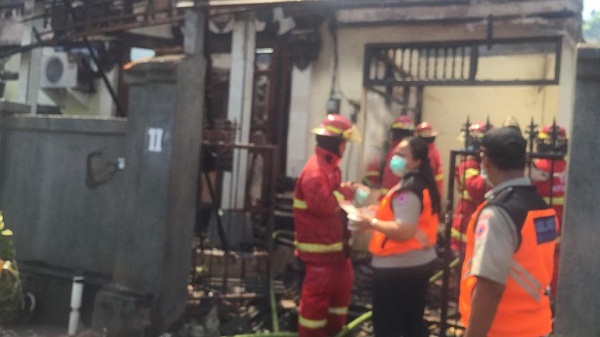 Kebakaran Rumah di Jalan Soka Kesiman