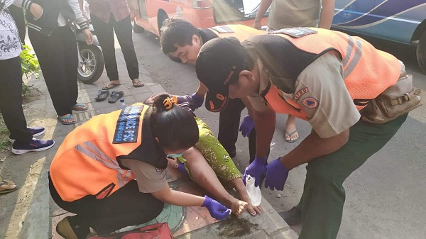 Kecelakaan Lalu Lintas di Jalan Hangtuah Sanur