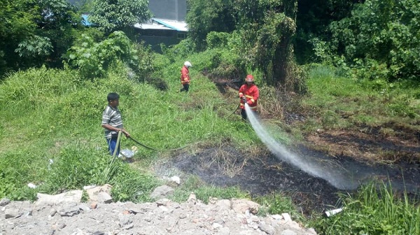 Kebakaran di Jalan Tantular