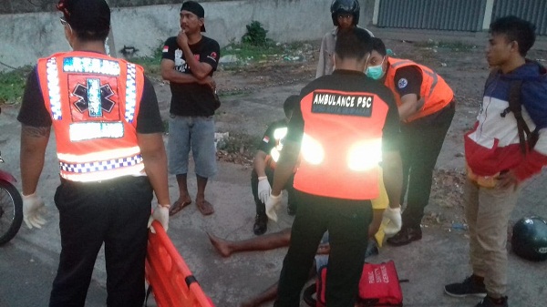 Kecelakaan Lalu Lintas di Jalan Gatot Subroto Barat