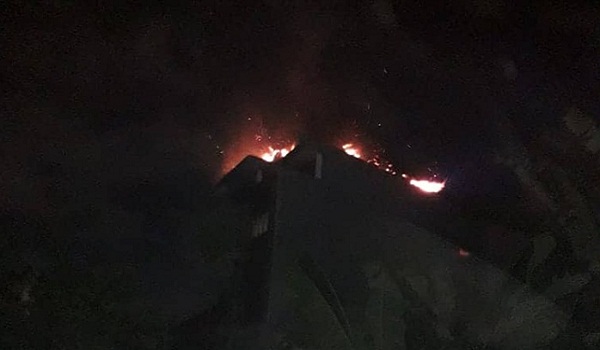 Kebakaran di Jalan Gunung Agung
