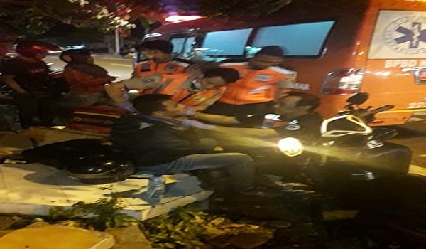 Kecelakaan Lalu Lintas di Jalan Bay Pass Ngurah Rai Sanur
