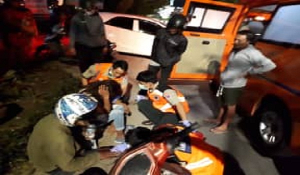 Kecelakaan Lalu Lintas di Jalan Raya Puputan Renon
