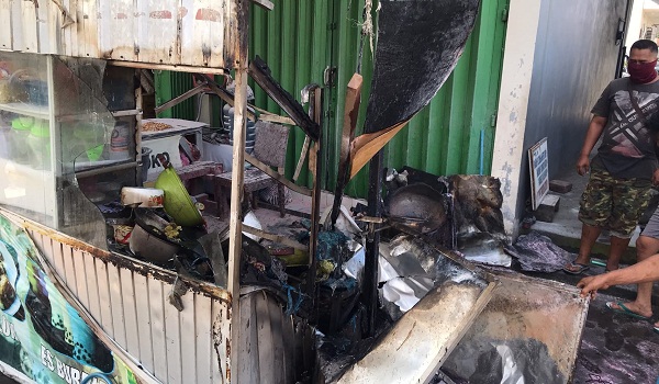 Kebakaran di Jalan Kusuma Bangsa