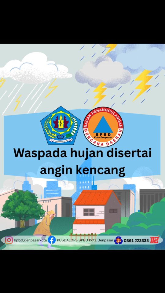 Bahaya yang Perlu Diwaspadai saat Hujan disertai Angin Kencang