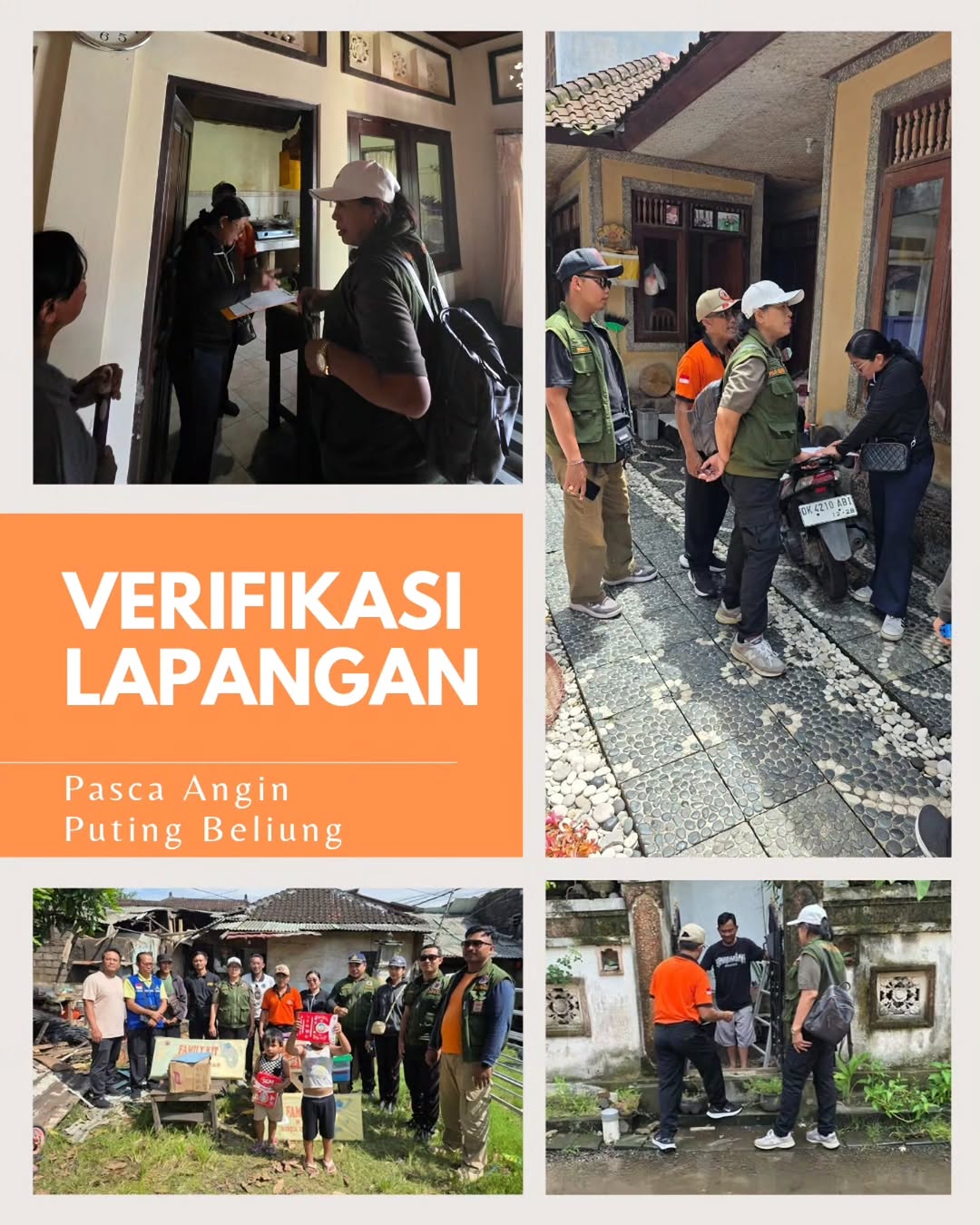 Verifikasi Lapangan Pasca Bencana Angin Puting Beliung di Desa Sanur Kauh