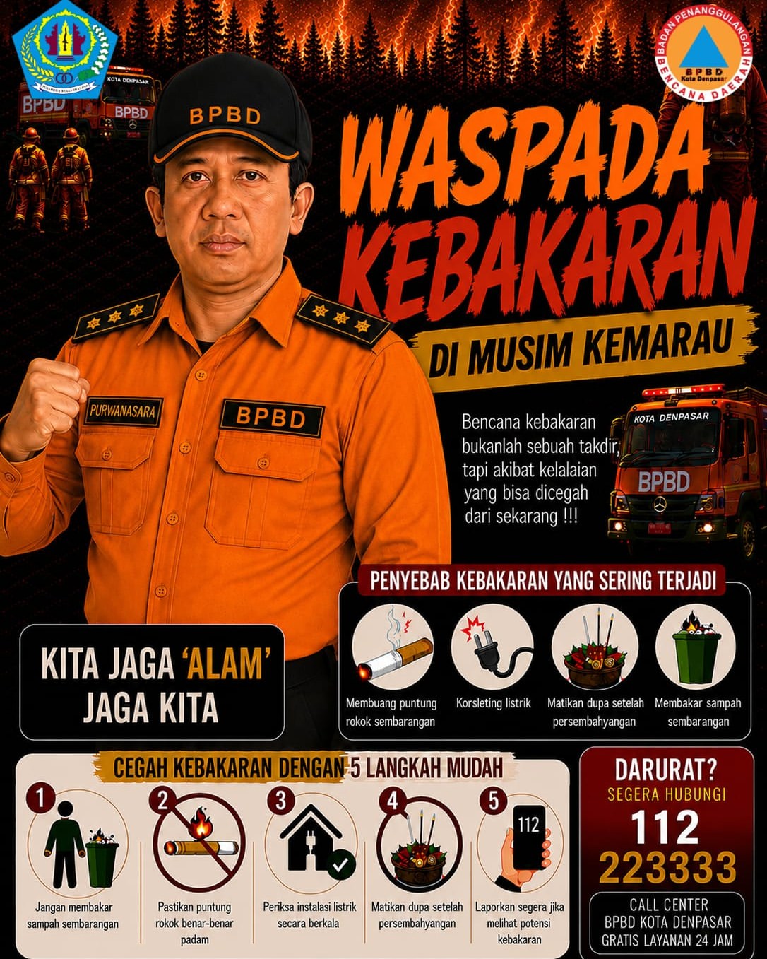 Waspada Kebakaran di Musim Kemarau