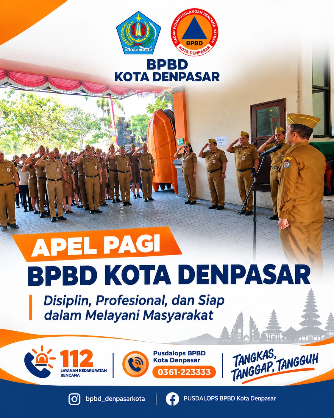 Apel Pagi BPBD Kota Denpasar Senin, 28 September 2026